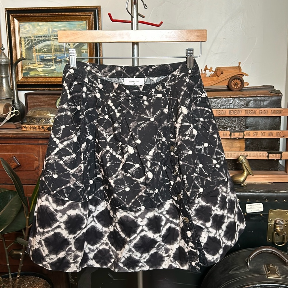 THAKOON Asymmetrical Button Front Skirt